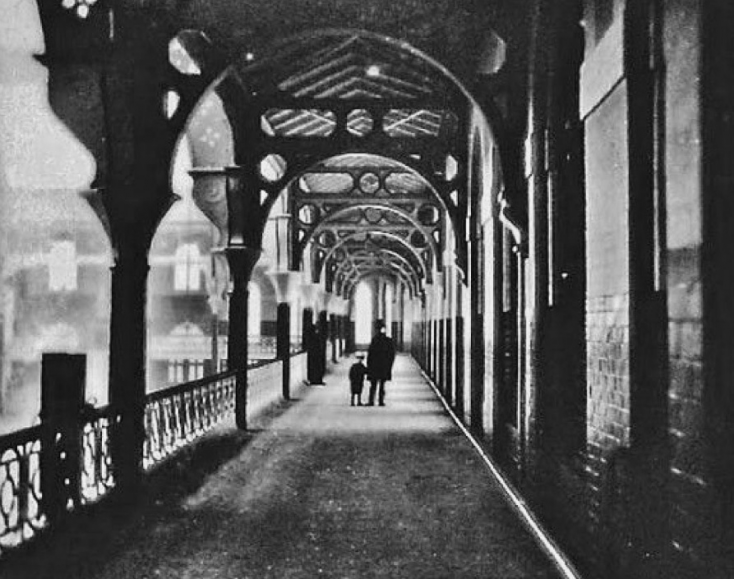 Derby Market Hall balcony 1864