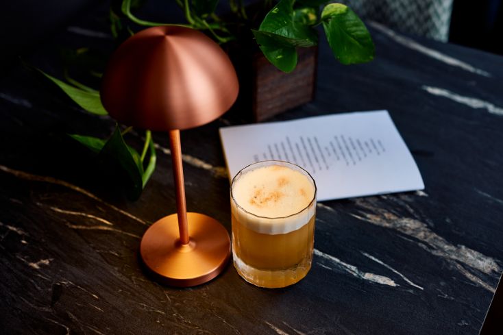 Cocktail and table lamp at Derby Market Hall