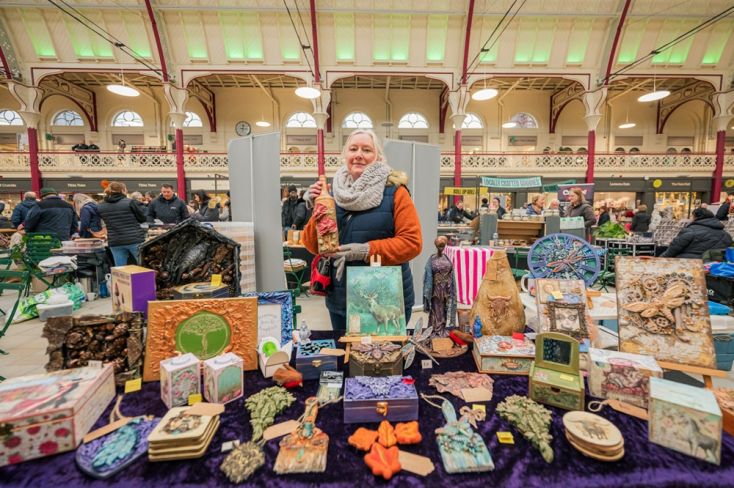 Ceramics pop up trader at Derby Market Hall